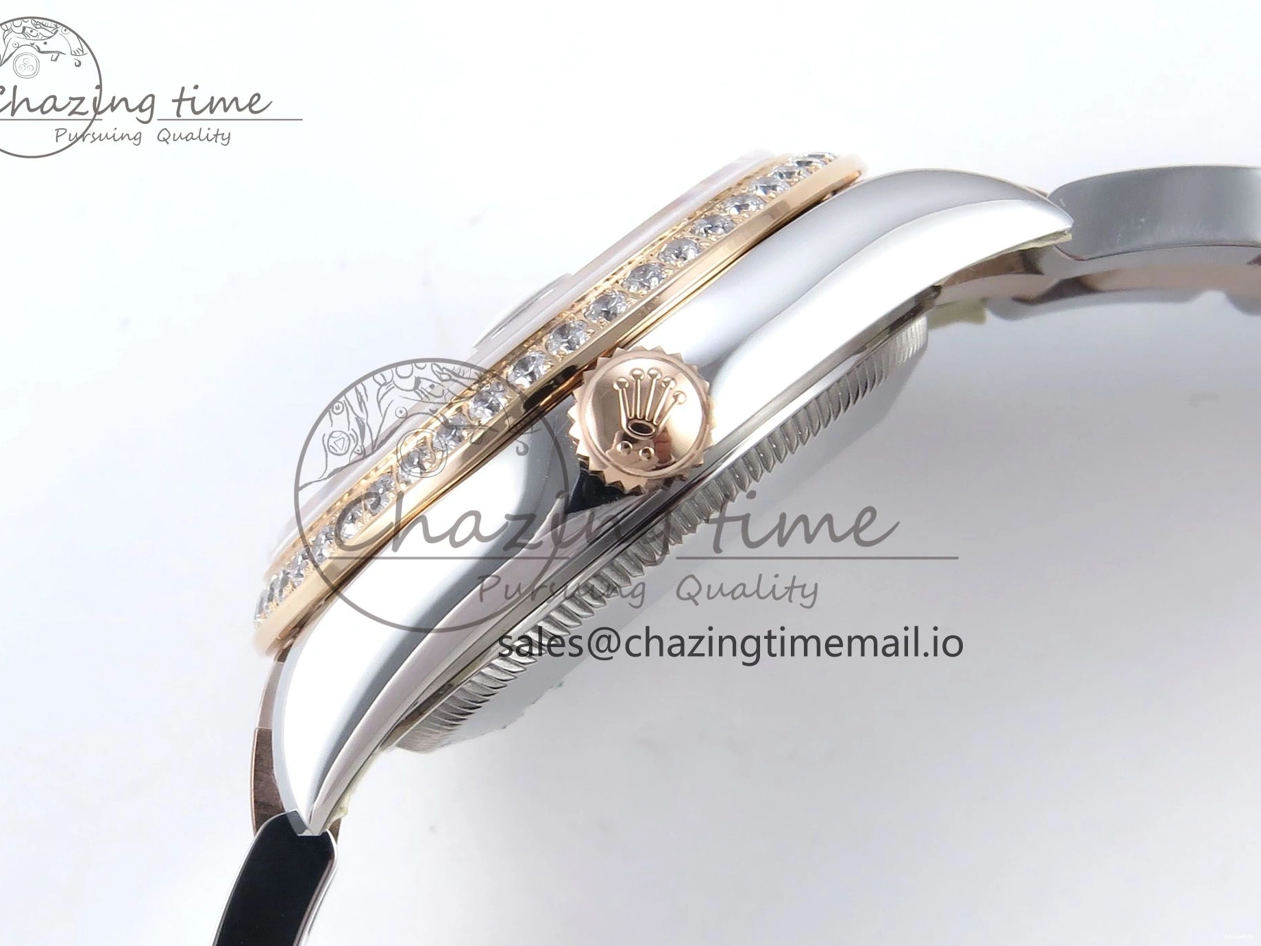 904L 2688 Oyster Dial RG Bracelet Steel SS 278381RBR DateJust Stick Diamonds RG Edition ETA on ARF 31 Bezel 1:1 Best 0415